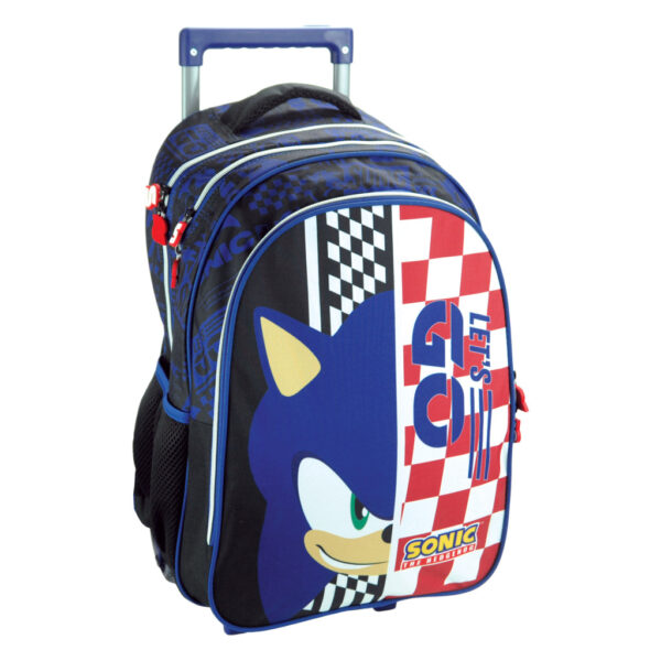 Sonic the Hedgehog Champion Racer rullande skolryggsäck 46 cm