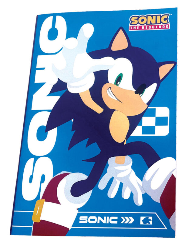 Sonic the Hedgehog B/5 linjerad anteckningsbok 40 sidor