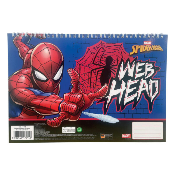 Spindelmannen Web Head Skissblock A4 – 30 blad