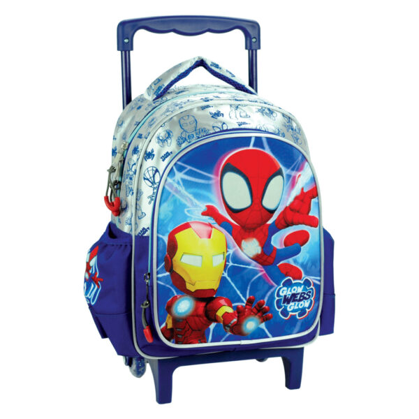 Spindelmannen Spidey Glow Rullande förskoleryggsäck, 30 cm
