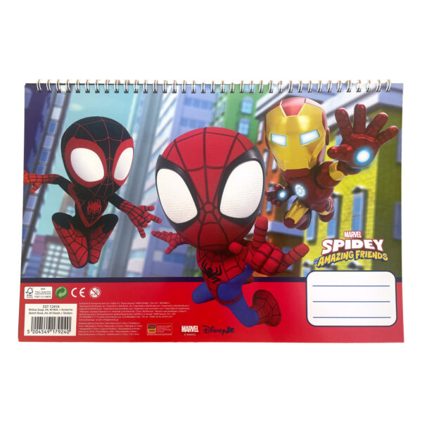 Spindelmannen Spidey Web Skissblock A4 – 40 blad och klistermärken