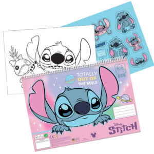 Disney Lilo and Stitch Spiralblock A4, 40 sidor med klistermärken