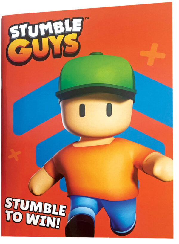 Stumble Guys Win B5 linjerad anteckningsbok 40 blad