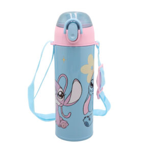 Disney Lilo and Stitch 450 ml aluminium termosflaska med sugrör