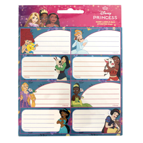 Disney Princess Life anteckningsetiketter, 16-pack