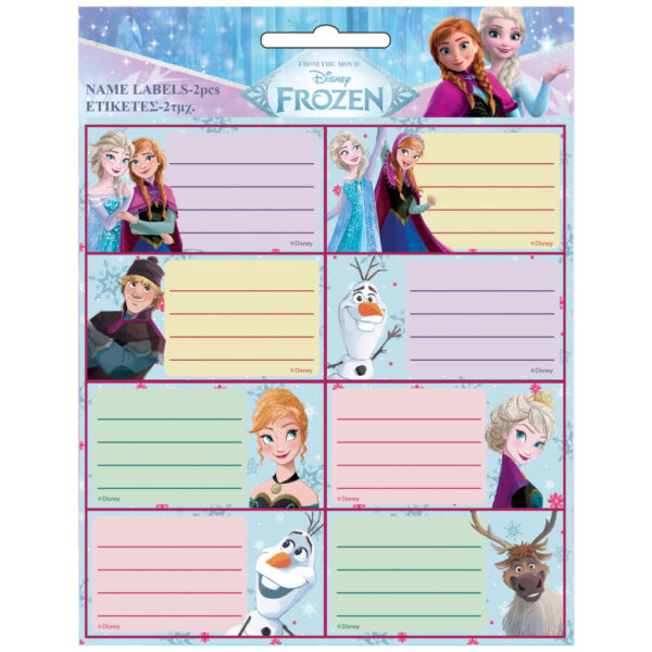 Disney Frozen Forever Etiketter för anteckningsbok, 16-pack