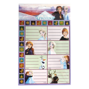 Disney Frozen Forever etikettstickers för anteckningsbok, set om 16