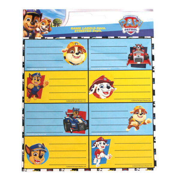 Paw Patrol Race anteckningsetiketter, set om 16