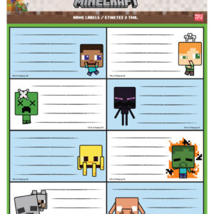 Stumble Guys Race Minecraft Creepers Need Hugs anteckningsetiketter, 16-pack