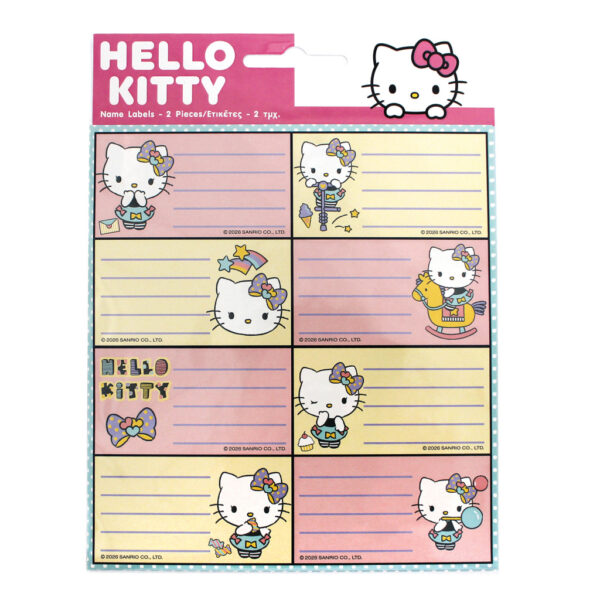 Hello Kitty Play anteckningsboksetikett 16-pack