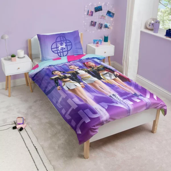 K-pop Demon Hunters Påslakanset 140 x 200 cm – Vändbart Mikrofiber - Bild 2