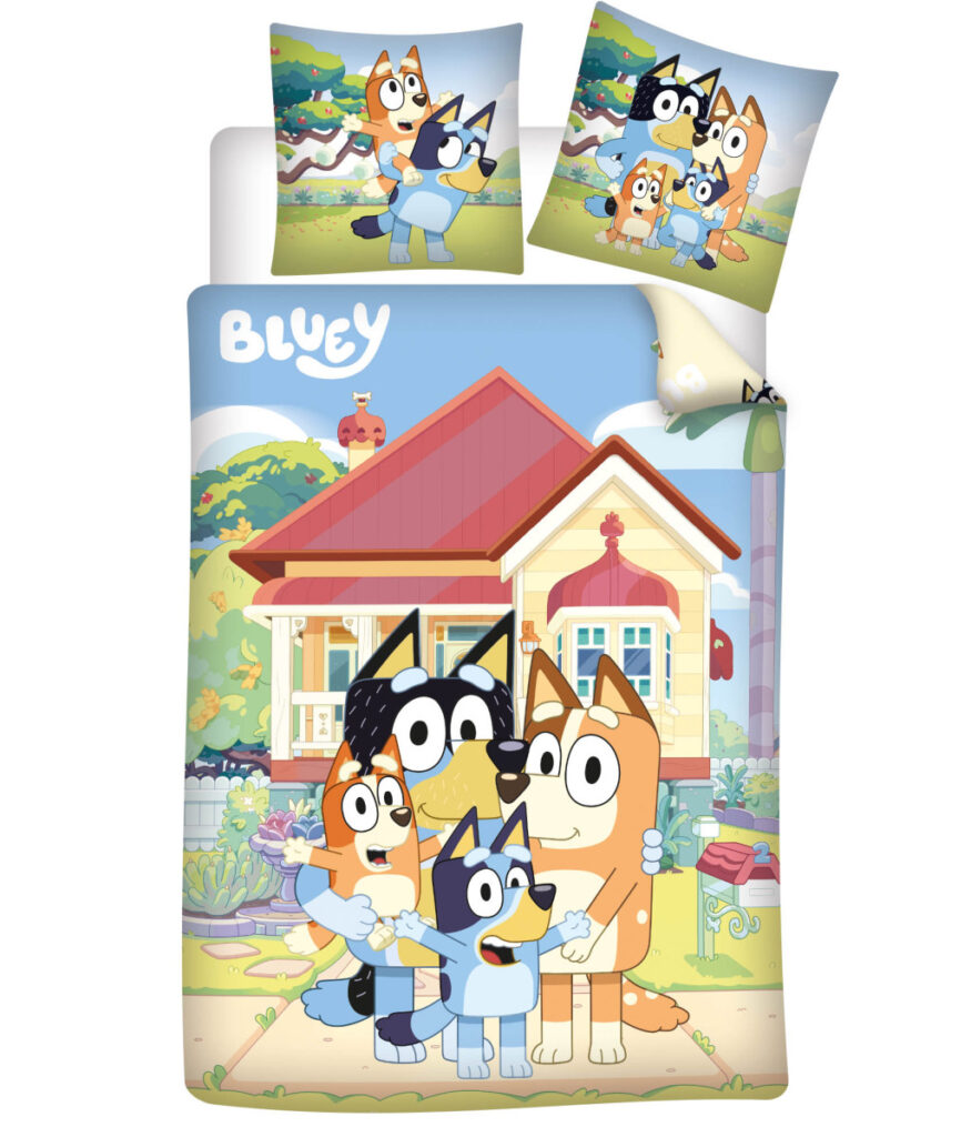 Bluey Påslakanset Spjälsäng 100 x 135 cm – 100 % Bomull