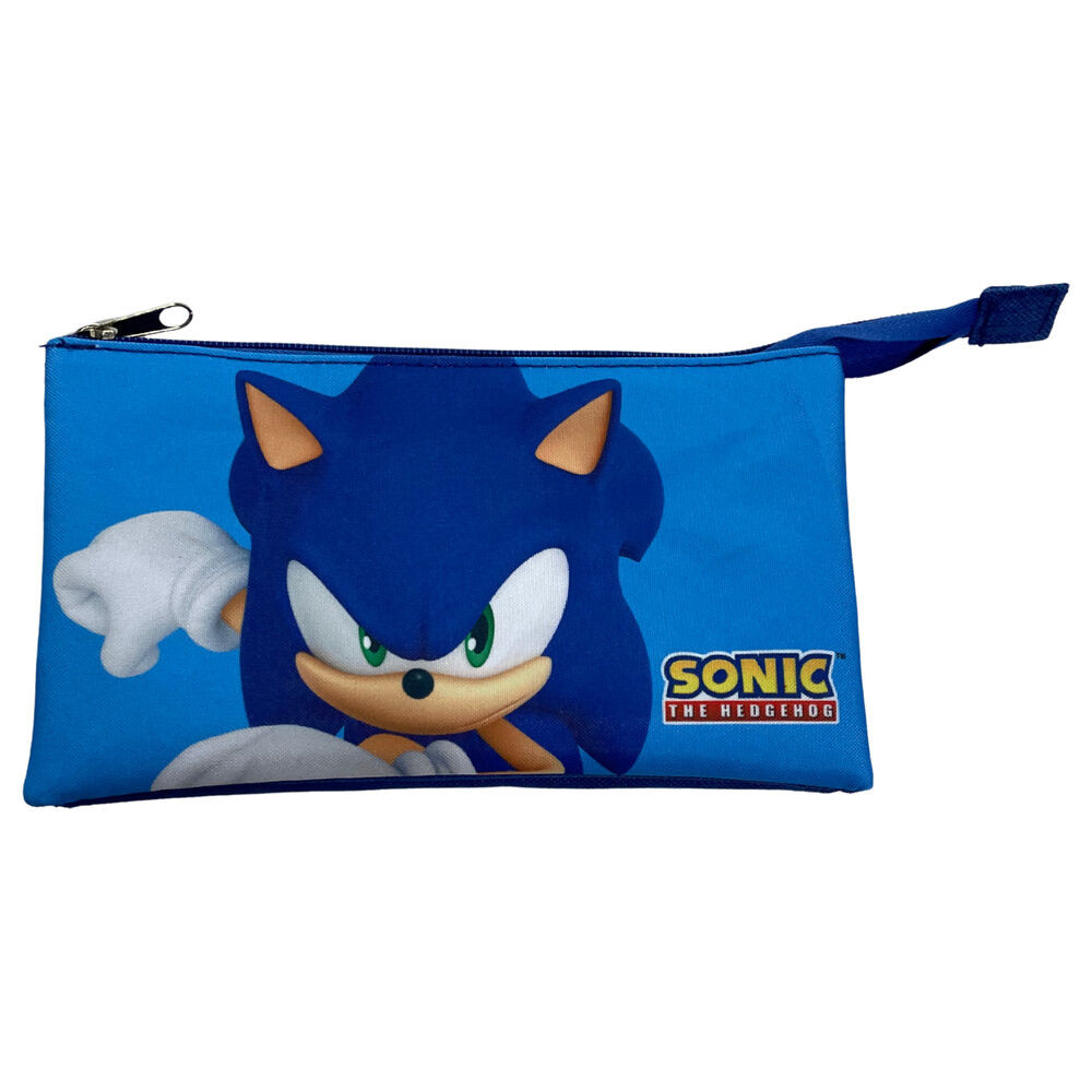 Sonic the Hedgehog pennfodral med 3 fack 22 cm