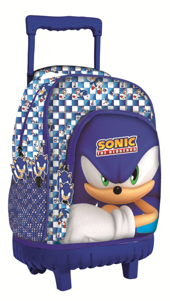 Sonic the Hedgehog Modern Premium Rullande Skolväska, 44 cm