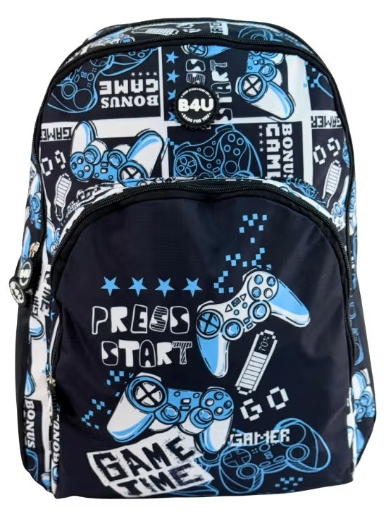 Gamer Press Start skolväska, 44 cm