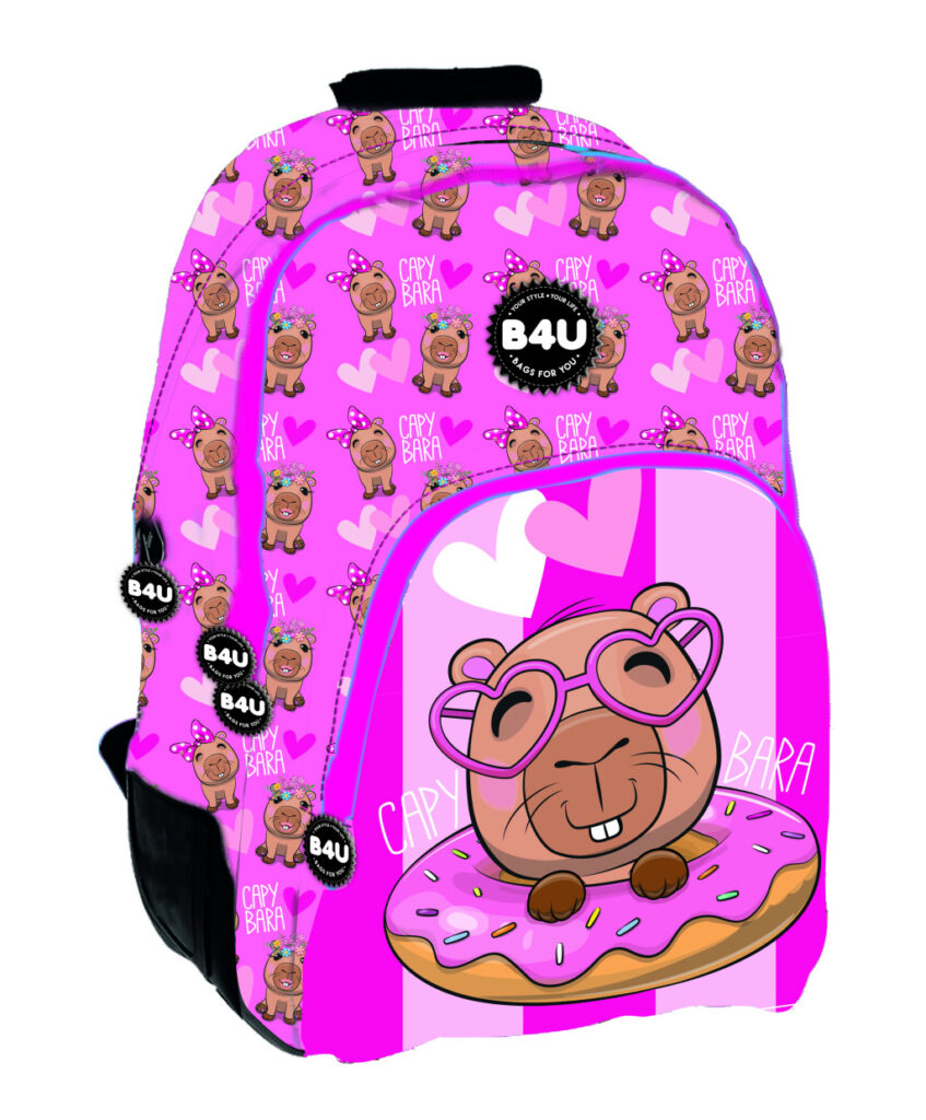 Capybara Donut skolryggsäck, 44 cm