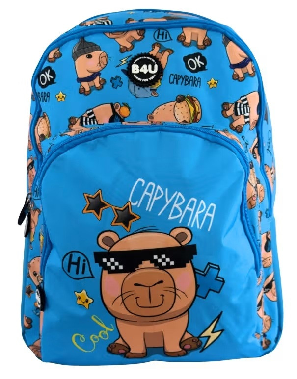 Capybara Cool skolryggsäck, väska 44 cm