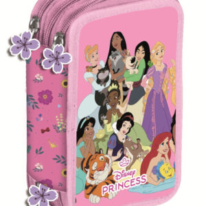 Disney Princess pennfodral med 3 våningar och innehåll Giotto