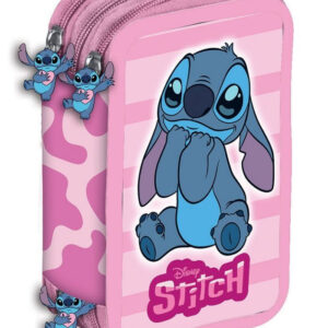 Disney Lilo and Stitch Fylld pennfodral med 3 våningar Giotto 20x13,5x6,5 cm