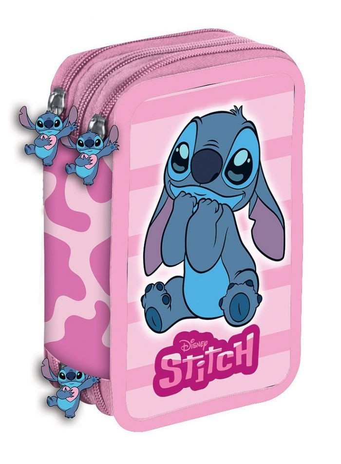 Disney Lilo and Stitch Fylld pennfodral med 3 våningar Giotto 20x13,5x6,5 cm
