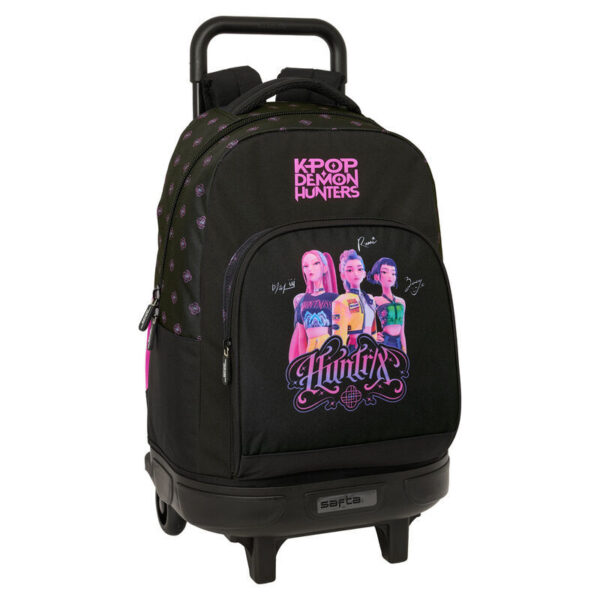 K-pop Demon Hunters Negra premium rullande skolväska, 45 cm