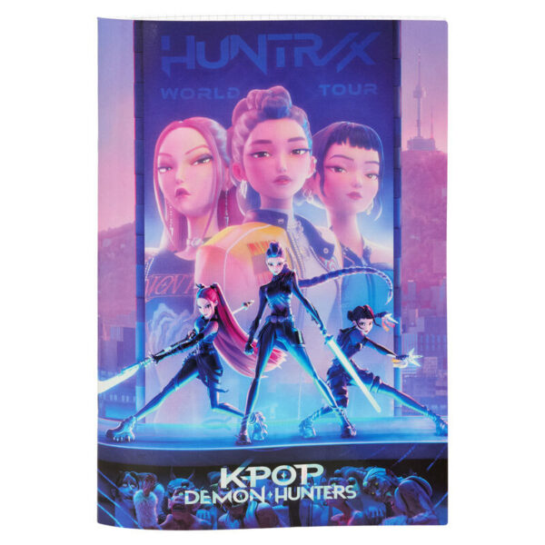 K-pop Demon Hunters Hunterx A4 rutat anteckningsbok