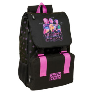 K-pop Demon Hunters Negra expanderbar skolväska, 41 cm