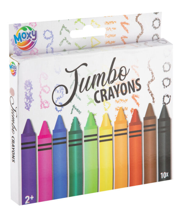 Colour Moxy Jumbo Kritor, Set om 10