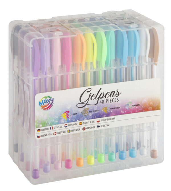Colour Moxy 48-delars gelpennset i ask
