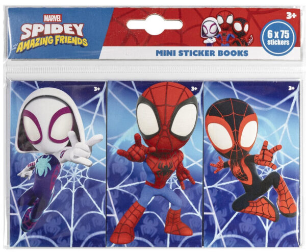 Spindelmannen Spidey Friends mini klistermärkesset 6 delar