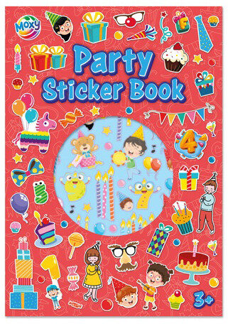 Colour Fun Rött Party Klistermärkesalbum 8 ark