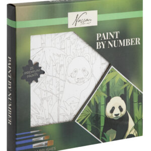 Animals Nassau Panda Målarset efter nummer 20x20 cm