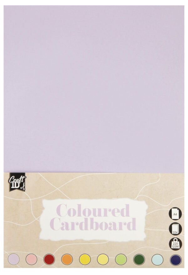 Colour Craft pastellfärgat kartongpapper A4 12 färger