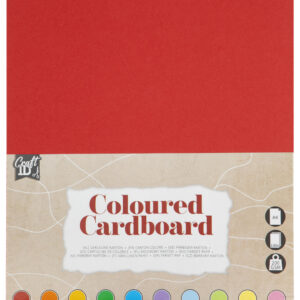 Colour Craft Färgat Kartongpapper A4, 10 färger