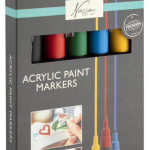Colour Nassau Akrylpennset, 5 delar