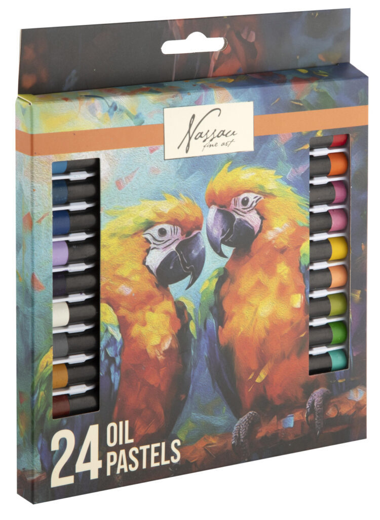 Colour Nassau set med 24 oljepastellkritor
