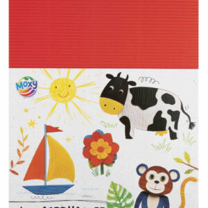 Colour Moxy kreativt korrugerat pappersset 8 ark