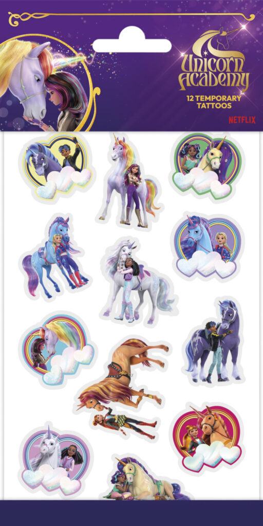 Unicorn Academy Heart 12 st tatueringar
