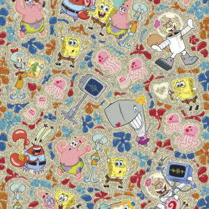 SpongeBob bläckfisk klistermärke 20x10 cm