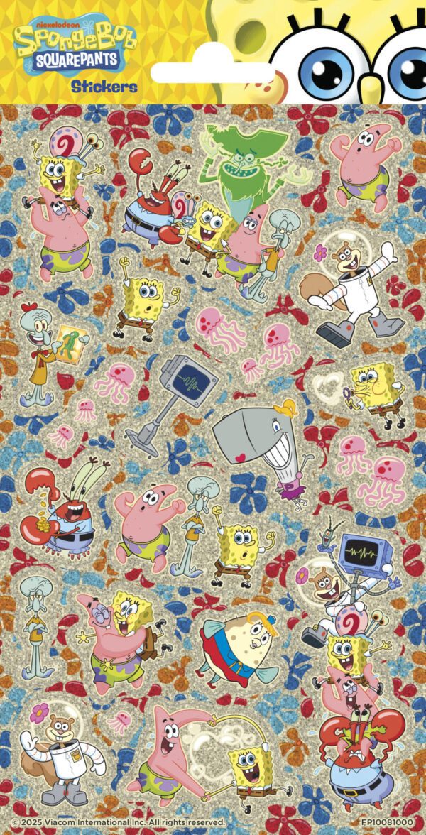 SpongeBob bläckfisk klistermärke 20x10 cm