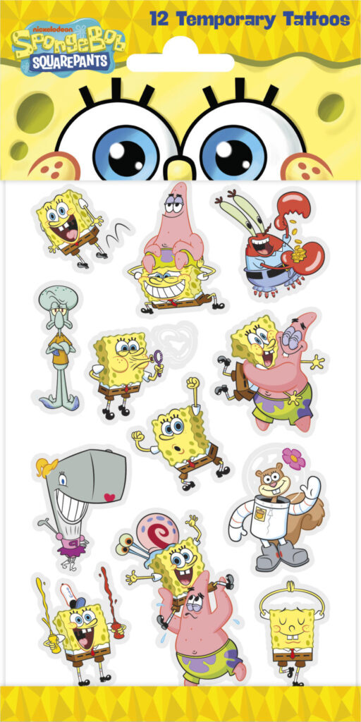SpongeBob roliga tatueringar 12 st