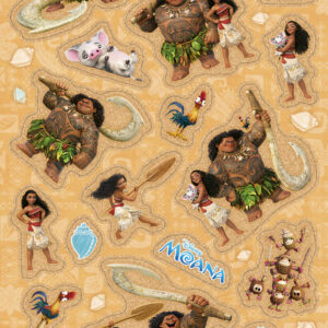 Disney Vaiana glitterdekal 20x10 cm