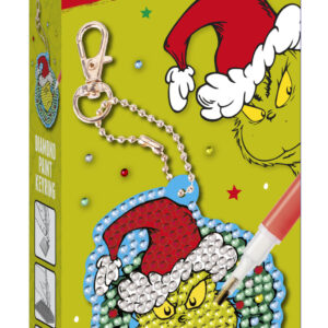 The Grinch Dr Seuss kit för att göra nyckelring med diamantpärlor