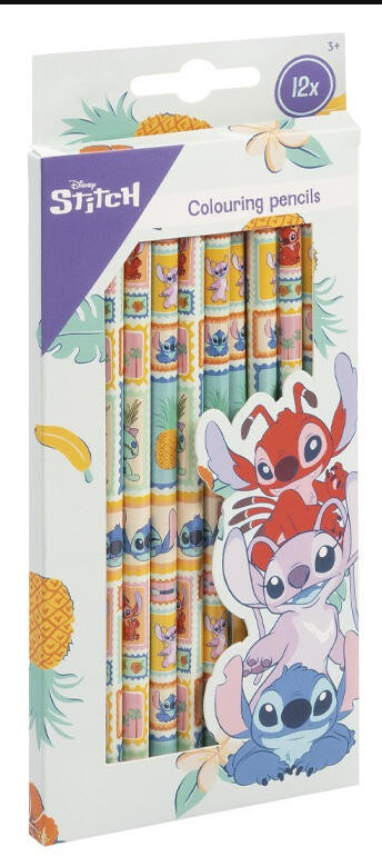Disney Lilo & Stitch Aloha 12-pack färgpennor