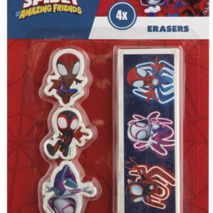 Spindelmannen Spidey Friends suddgummisats 4 delar