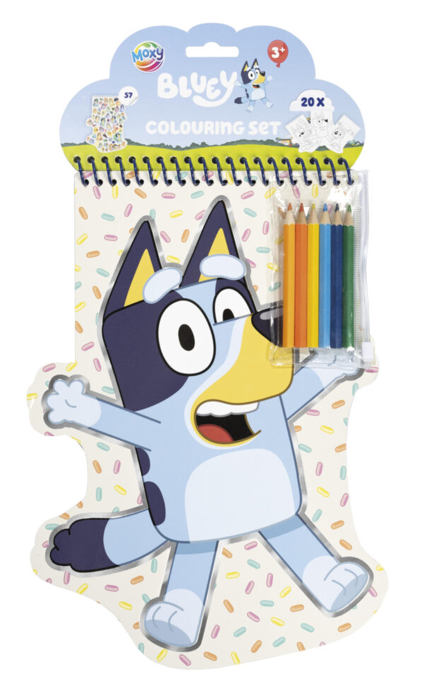 Bluey Målarset med klistermärken och färgpennor