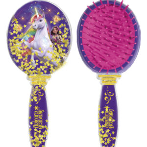 Unicorn Academy Star glansig hårborste 18 cm