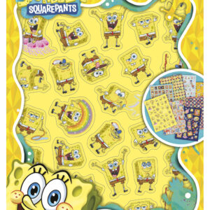 SpongeBob Smile glitterklistermärkesalbum med 8 ark