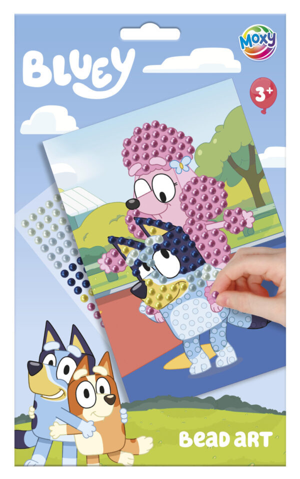 Bluey Shiny Duo pärlset för kreativt skapande