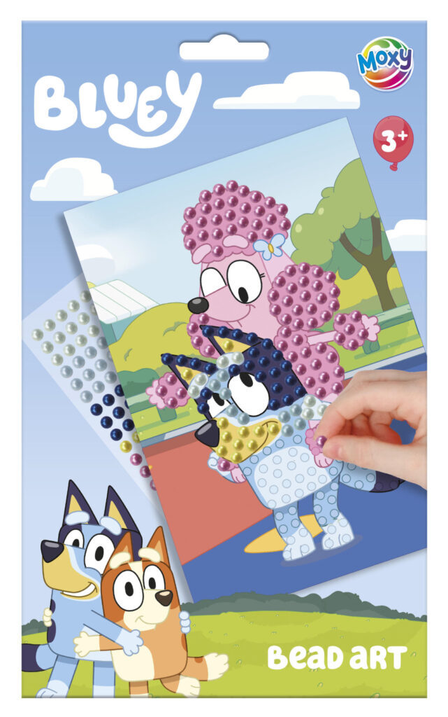 Bluey Shiny Duo pärlset för kreativt skapande